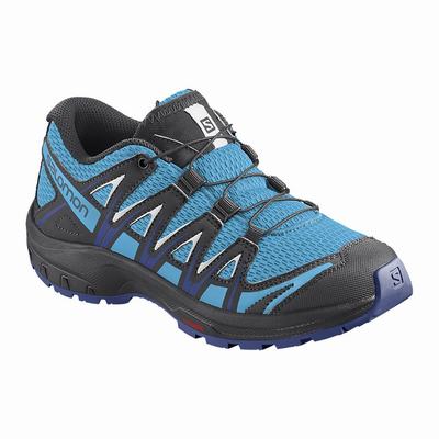 Salomon XA PRO 3D J - Lasten Polkujuoksukengät - Sininen/Valkoinen